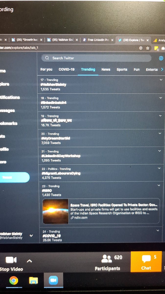 studderic's tweet image. Done! We are trending 😄😄😄 #vaibhavsisinty
#linkedinbatch4