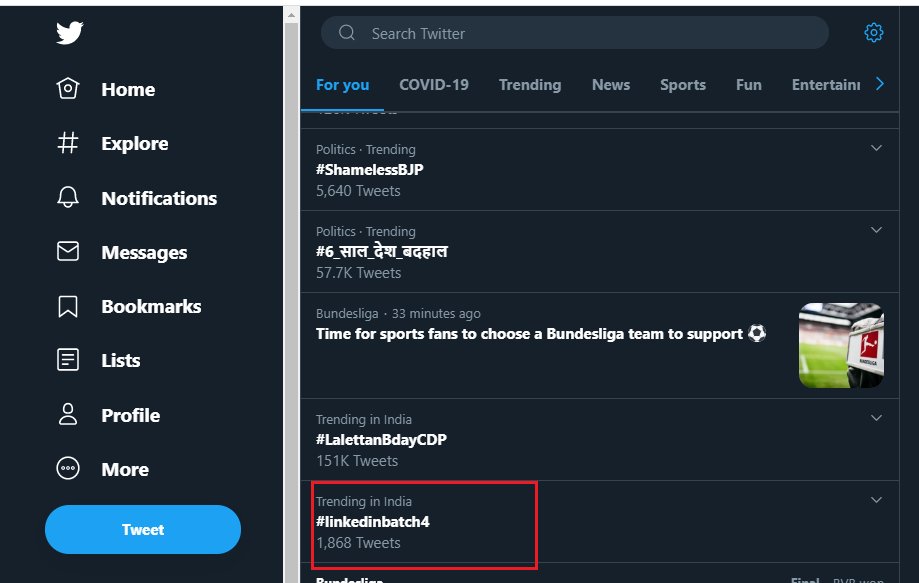 harshad83's tweet image. #Linkedin5dayworkshop #Linkedinbatch4 #vaibhavsisinty #TwitterTrends