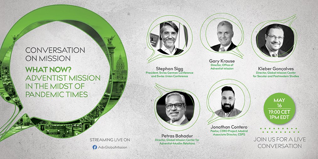 Join us for a conversation on mission, coming up today at 19:00 CET / 1:00 p.m. ET. facebook.com/AdvGlobalMissi…