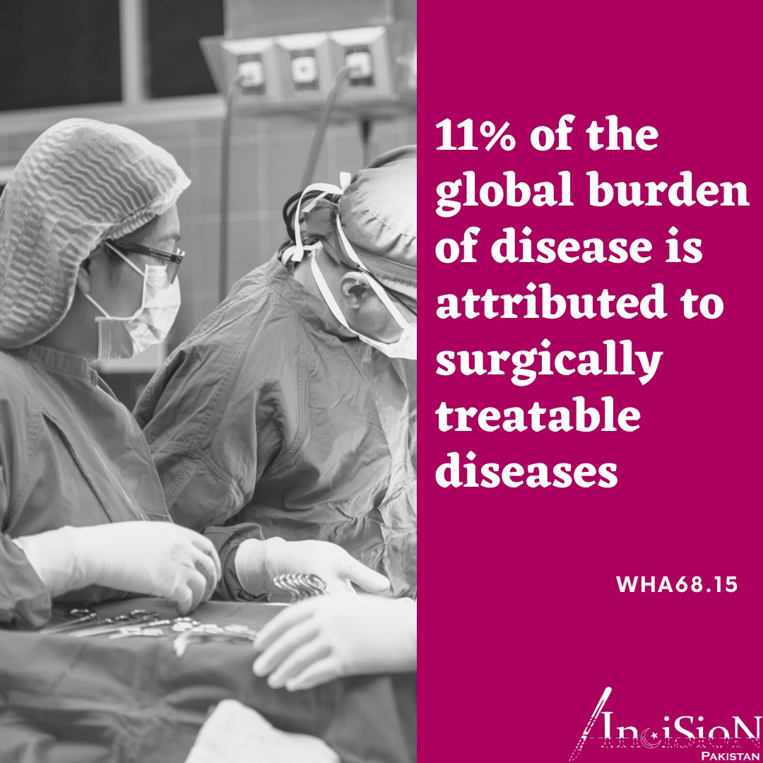 incisionpk's tweet photo. Surgically treatable diseases due to insufficient provision of services are among the top 15 causes of physical disability worldwide, leading to an 11% increase in disease burden globally.
#WHA #GlobalSurgery #TheFutureoftheOR #safesurgery #Surgery4UHC #Pakistan
#safesurgery4all https://t.co/N9JsVbOqr7