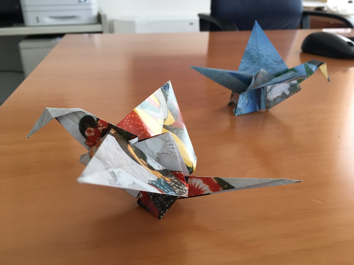 две цапли в полете...

#googletranslate #unmondodiversi #origami