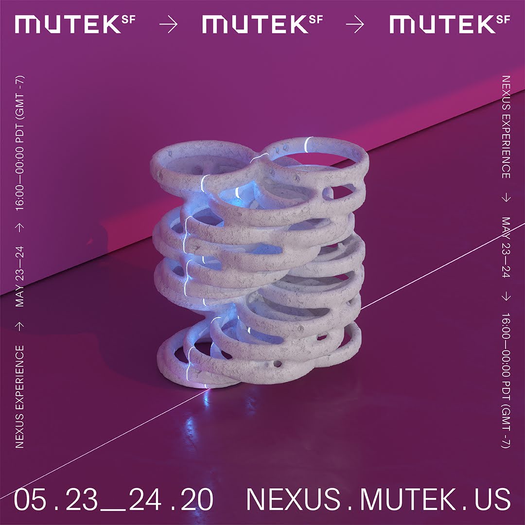 MUTEKMX's tweet photo. Está lista la Primera Ola de artistas que son parte de @MUTEKSF #NEXUSExperience. Revisen toda la programación que inicia el próximo sábado: A/V performances y DJ sets en múltiples escenarios, instalaciones en galerías en línea, proyecciones, talleres y más. 💎 https://t.co/LxbW1R4BbM