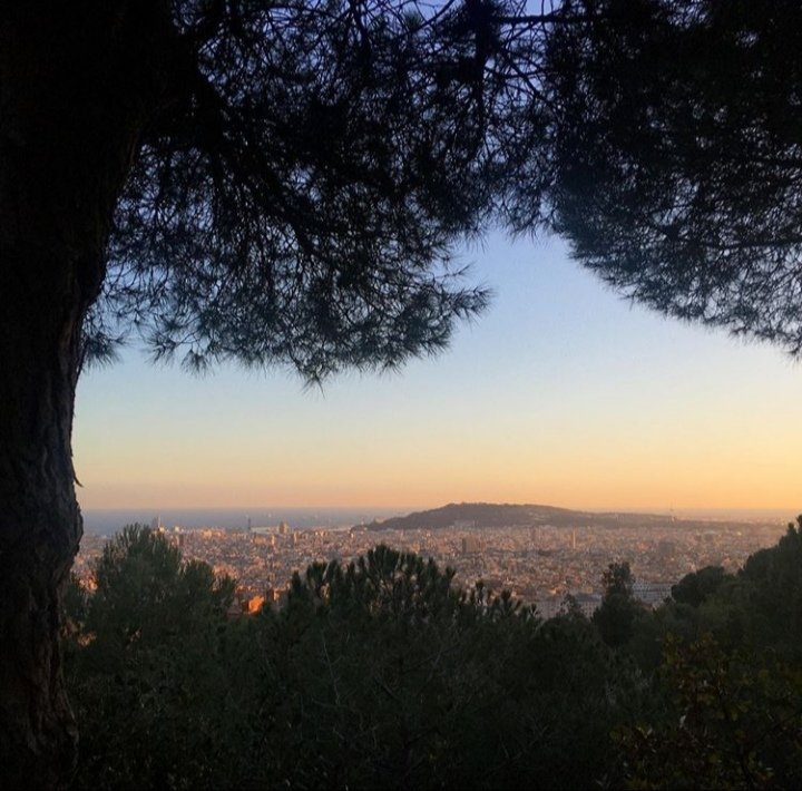 There is nothing like ending the day with this incredible view from el Coll- Barcelona 🌄🌆
#sunsets 
#Barcelona
#descubriendobarcelona
#photography