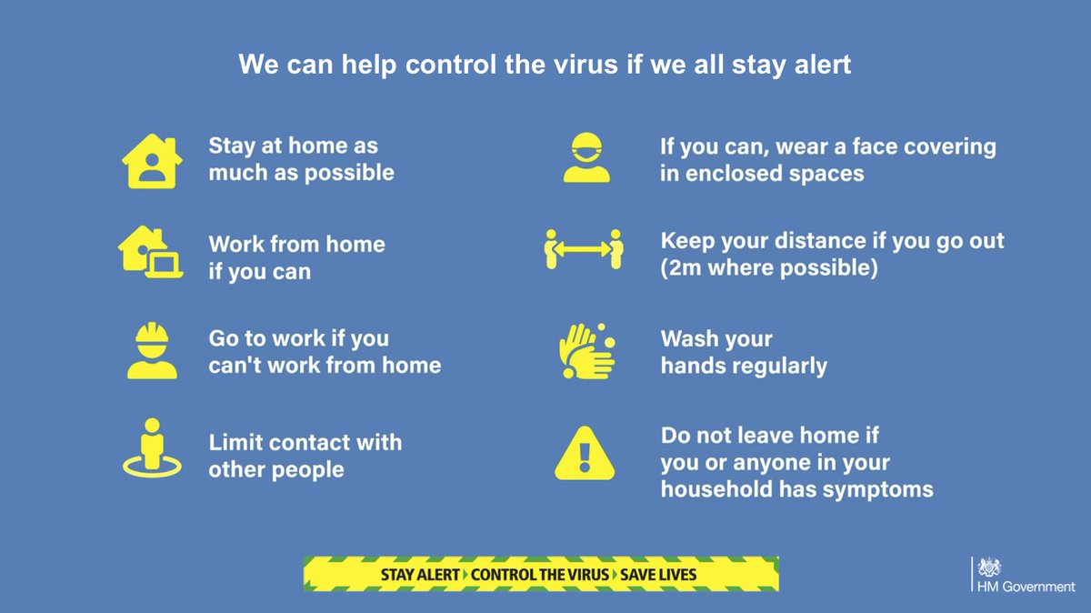 10DowningStreet's tweet photo. THREAD 1/3: #Coronavirus press conference slides (16 May 2020)

🔵 COVID alert levels
🔵 Steps of adjustment to social distancing measures
🔵 We can help control the virus if we all stay alert https://t.co/cYIPIZ1v5s