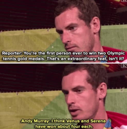 Andy Murray telling it like it is. Happy Birthday  