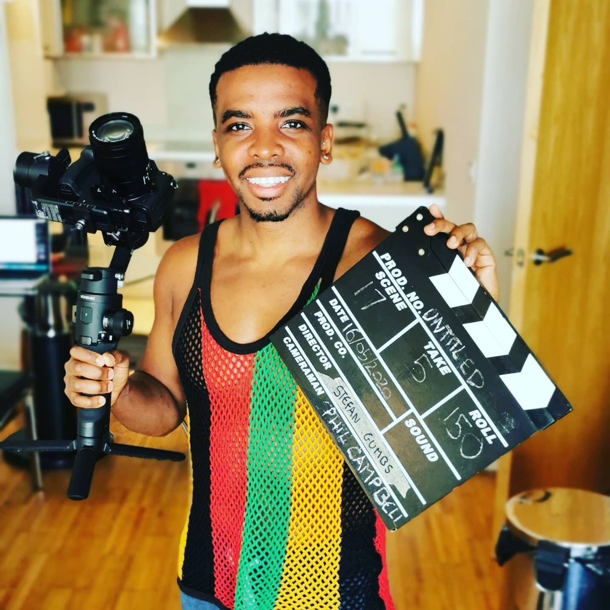 stefangumbs's tweet photo. wrapped on my first short, thanks to all who worked with me on this project during quarentine, thank you @Navchoudhry786 @browne_lucie @DavidHarewood @Don_warrington and @PhilCampbell_ for your Stunt and @KiloDanChester and Cress for providing tracks  #BAMECreatives #actorslife https://t.co/JfCItScrNn