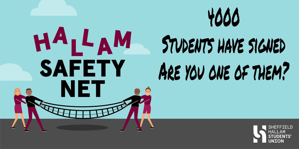 hallamsafetynet's tweet photo. Weโve reached another milestone! 4000 Hallam students have signed the new union petition for #HallamSafetyNet.
If youโre not one of them, why not? It only takes a minute โฑโฌ๏ธ
https://t.co/B38Hmhe4Av https://t.co/eWeAfIsIEB