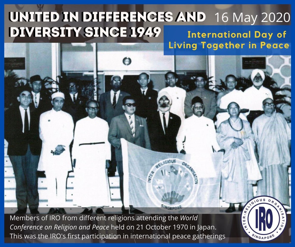 IRO_SG's tweet photo. This lInternational Day of Living Together in Peace, we reflect on IRO's first ever participation in an international peace gathering. 

Read about it at : https://t.co/bG6s4CjUsS

@UNESCO @UN @IRO_SG 

#interfaith #worldpeace https://t.co/Ho0PtMLssV