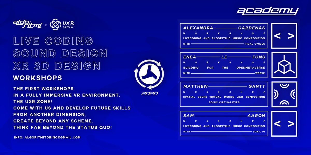 #Algoritmi &amp; #UXRzone
#ACADEMY2020
Come with us and develop future skills
from another dimension, create beyond any scheme.
think far beyond the status quo!