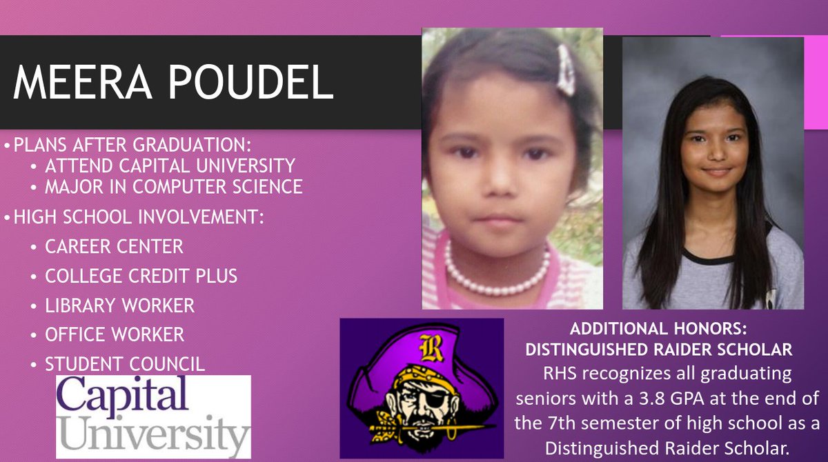 Friday morning BELL Senior Shout Outs!  #reynproud #SeniorSpotlight <a href="/ReynSchools/">Reynoldsburg City Schools</a> @REYNSupt
