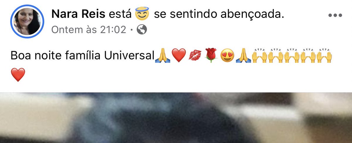 matheusreisr's tweet photo. A tia de vocês também posta foto dando boa noite pra “família Universal”? Só faltou #EuSouUniversal https://t.co/zbdFQhAAPh