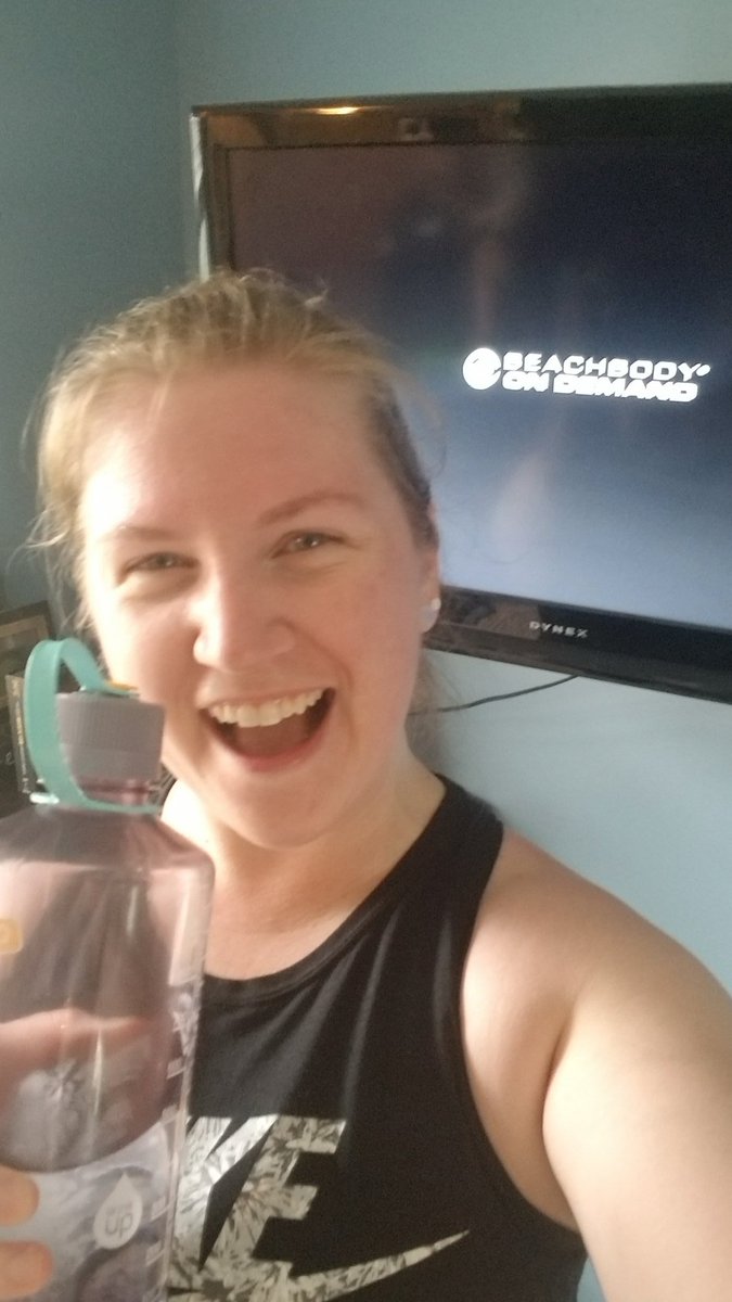Today was my first day of 100 workouts! #morningmeltdown100 kicked my butt today. Looking forward to tomorrow!

#beachbody