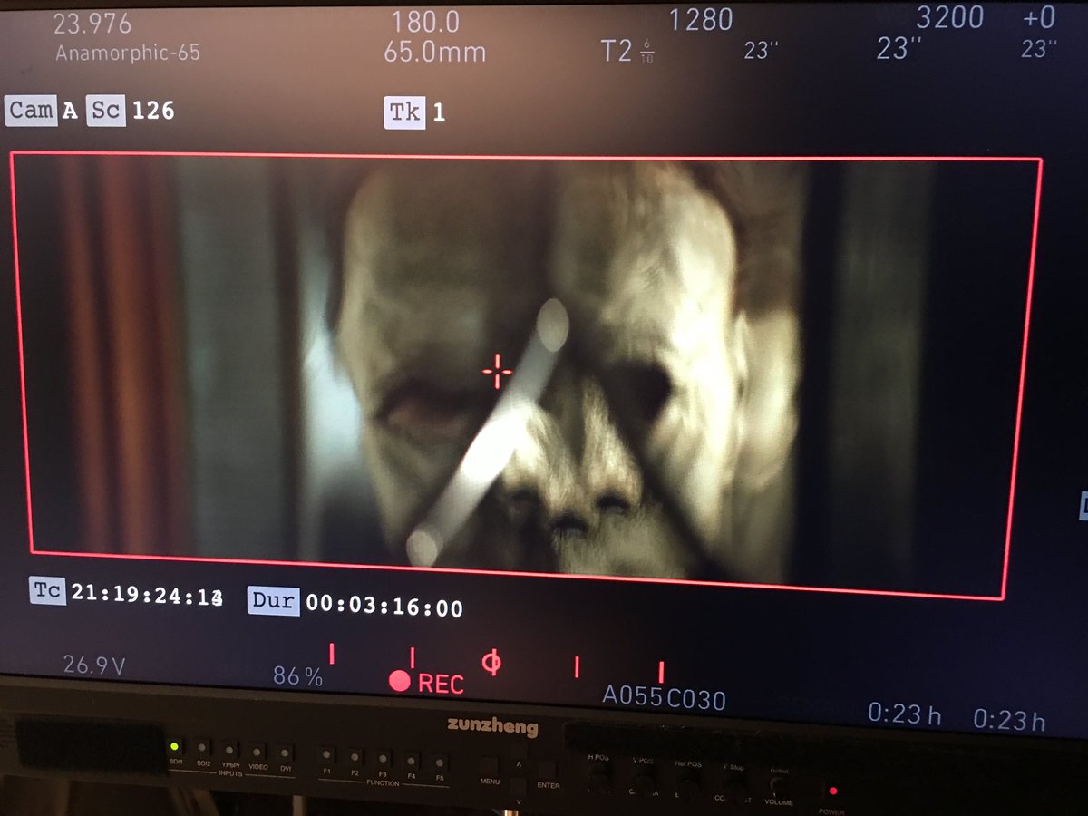 _RyanTurek's tweet photo. Michael taking a peek through Laurie’s front door. #HalloweenAtHome https://t.co/D0f5rTf31n