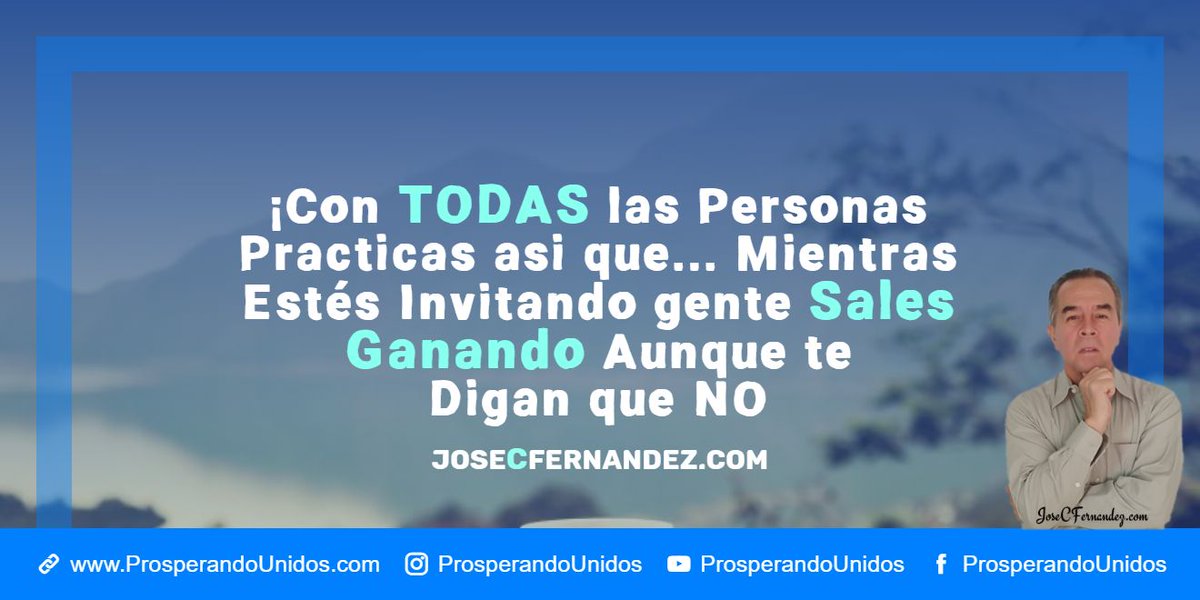 SoyJose_Com's tweet photo. Pocos entienden que los prospectos que te critican o que te dicen que nó TAMBIÉN son parte de tu cheque 💲 
.
..
Hagámoslo 🤝
#multinivel 
#trabajadesdecasa 
#ventasinternet 
#libertadfinanciera 
#sistematdc 
#ganadinerodesdecasa 
#ganardinero 
#LFNA 
#VentasOnline 
#DineroExtra https://t.co/sVsPagZIoE