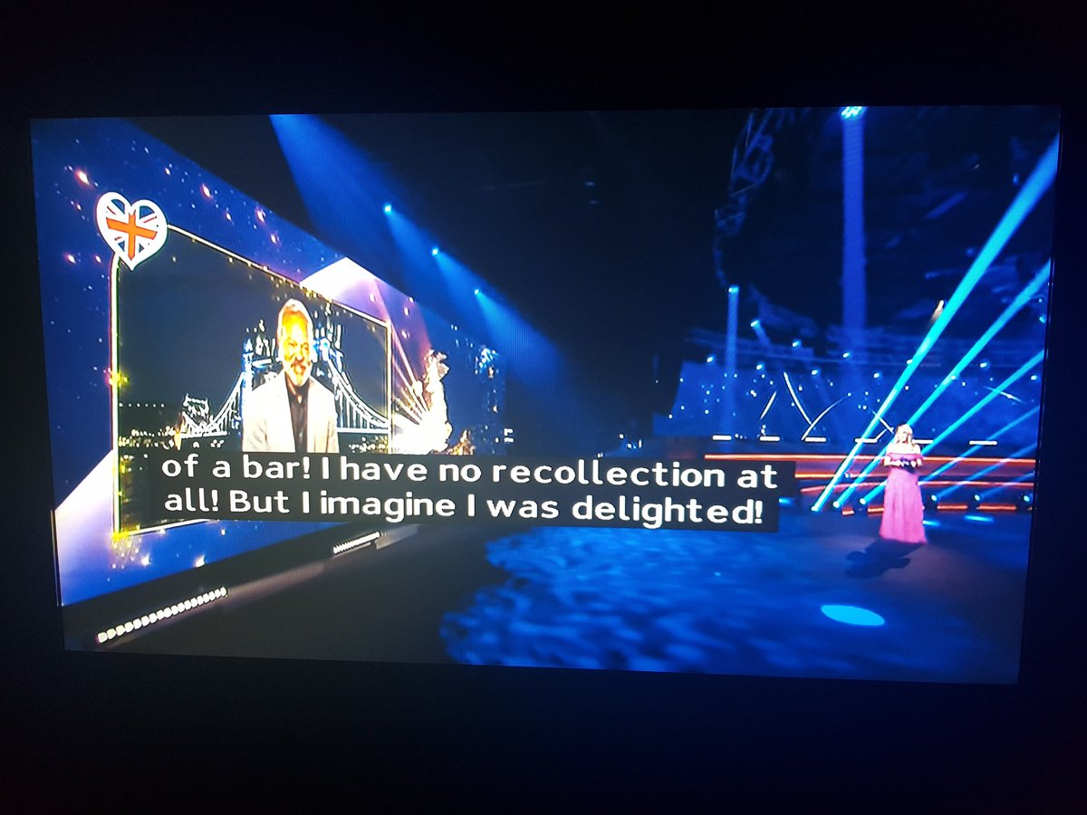 soozebee's tweet photo. Hats off to coverage of @Eurovision #Eurovision2020 by @bbceurovision @BBCOne and @grahnort . #LoveShineALight indeed. Glad to not been face down in a bar. #coronavirus #Covid19UK #EurovisionSongContest #eurovision #music #singing #SaturdayVibes #saturdaynight #EuropeShineALight https://t.co/0Lqc7iQpBX