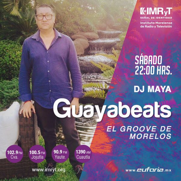 RTvMorelos's tweet photo. 🕙22:00h 🎙| Este sábado en #GuayaBeats🎧 tendremos un #djset de #House🎛 a cargo de DJ MAYA. #EuforiaEnLaRadio.

🌐https://t.co/dNZnjp8HVe 
🌐https://t.co/uz060f5J79 https://t.co/j9z9Cjp0Td