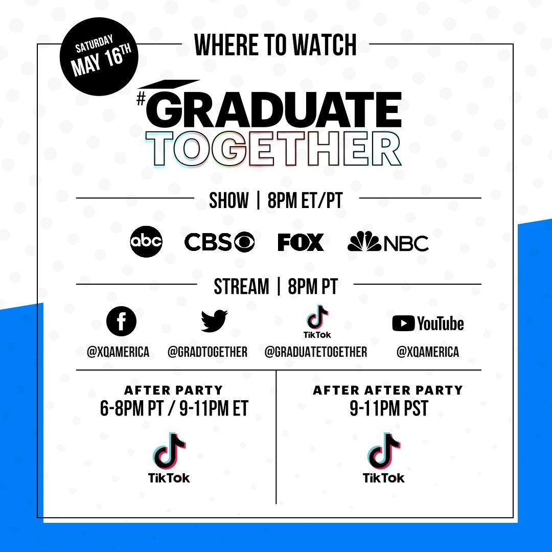 jonasbrothers's tweet photo. The Class of 2020 is redefining high school graduation with a first-of-its-kind national ceremony and the festivities start at 8pm ET / PT! Congratulations Class of 2020 🥳🎉🎈 @GradTogether https://t.co/Hs894si7Vj