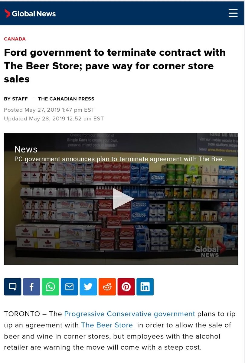 And who could forget Doug's Beer Store battle:Risking wasting "hundreds of millions" of tax payer dollars by threatening to rip up a 10 year contract with the Beer Store.  https://globalnews.ca/news/5321606/ford-government-beer-store-contract/  https://www.thestar.com/business/2019/06/17/whats-next-for-the-beer-store-why-it-will-cost-ontario-taxpayers-no-matter-how-this-plays-out.html