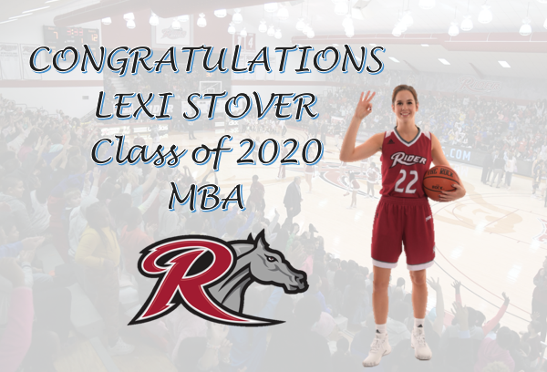 RiderWBB's tweet photo. Lexi graduated in 2019 &amp; decided to return to for a 5th year.  We are thankful that she did!  Her maturity &amp; knowledge of what to do during crunch time was evident.  She made probably the best pass ever to secure the reg. season title as well as the No. 1 seed! #Rider2020 https://t.co/ybRTxMkEdX