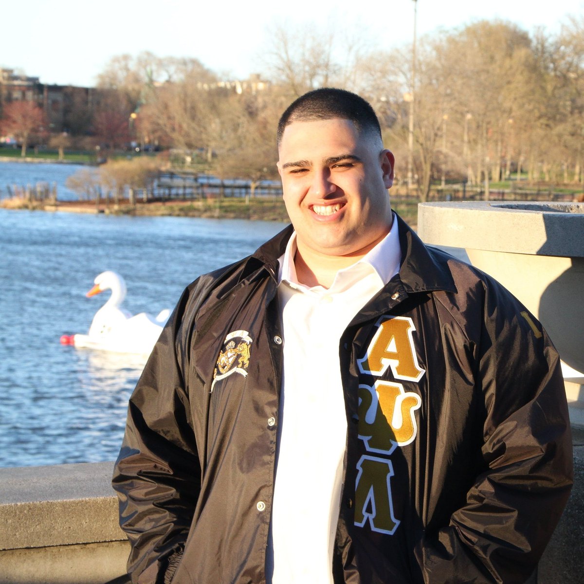 DePaul_APsi's tweet photo. Happy 26th birthday to our president and captain of "El Temblor" Christopher "Cacique" Ramos.Enjoy your day hermano! #Apsi 💛🐆🐆☸ https://t.co/GlXupDiQZY