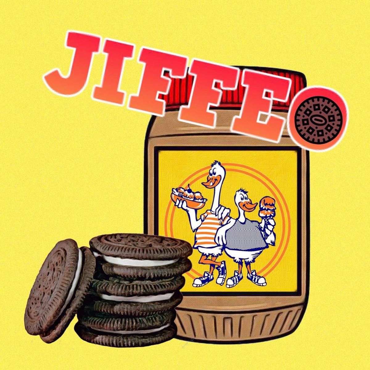 Goose_Bros's tweet photo. Half gallons of Cookies ‘n’ Cream, Jiffeo, and Peanut Butter are now available! To order, download the app from our website. Store code: O7JSQT. We open at 4 p.m. #getgoosed https://t.co/YPuNkVEX3n
