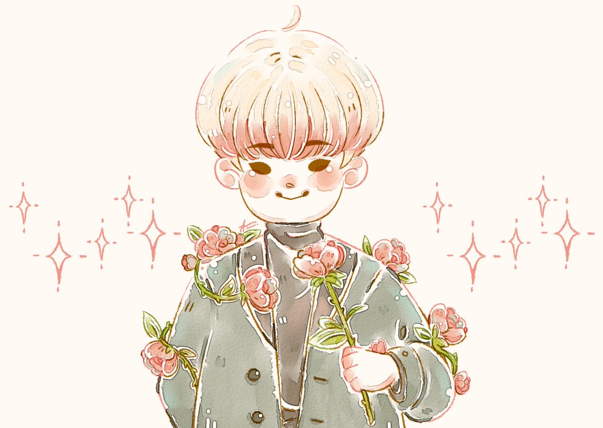 ⠀⠀⠀⠀⠀⠀⠀May 15, 2020"Some people are like thorns. But you have to let them be thorns, because thorns can't turn into petals."Btw this art from my sweety  @Puwpow  @official__wonho  #몬스타엑스    #원호  #366dayswithleehoseok