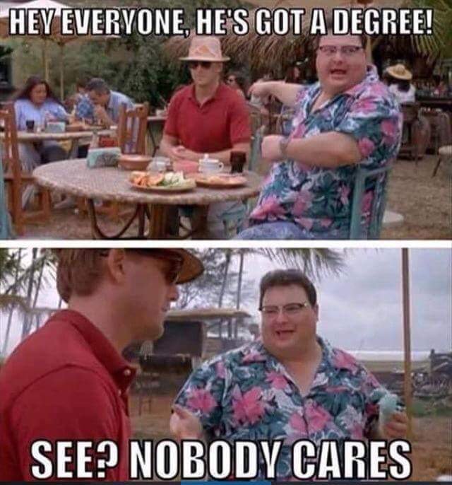 Churchpain's tweet image. When the youth pastor starts talking about his time in seminary.