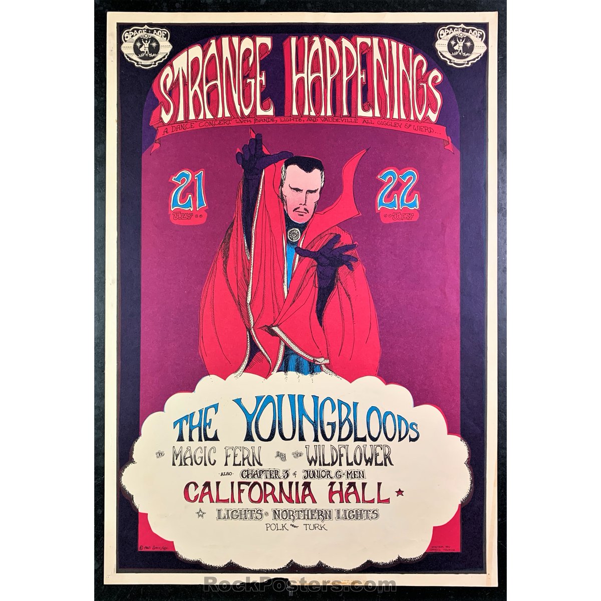 SFRockPosters's tweet photo. SF ROCK POSTERS @rockposters_com
AOR2.140 - Strange Happenings Youngbloods Poster - California Hall - Condition - Good⁣
⁣
LINK https://t.co/I10Ghf50kT⁣⁣
⁣⁣
@sfrockposters⁣⁣
#californiahall #billgraham #youngbloods #fillmore #gregirons #jerrygarcia #GratefulDead https://t.co/VIitEQRNwo