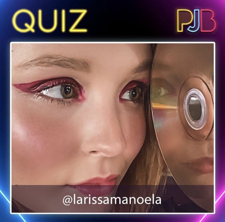 PremioJovem's tweet photo. 📝#QuizPJB: Preparamos mais um super quiz pra vocês! Será que vocês conhecem a @larimanoela? Façam o quiz e nos enviem os resultados aqui! 😜 https://t.co/mNMQiv5uRr https://t.co/Ty0KMbLPH3