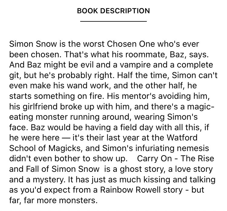 carry on + wayward son by rainbow rowell- this had to be here- deserves all the hype - the superior enemies to lovers book- all the characters are incredible and they carry (haha) the story - also really love the way magic works in this universe