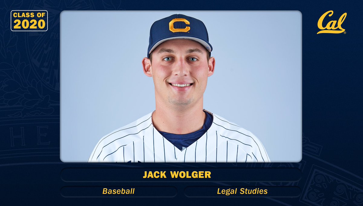 CalBaseball's tweet photo. Jack Wolger, #EarnedIt2020. 🎓 https://t.co/NBqB0kD8NN