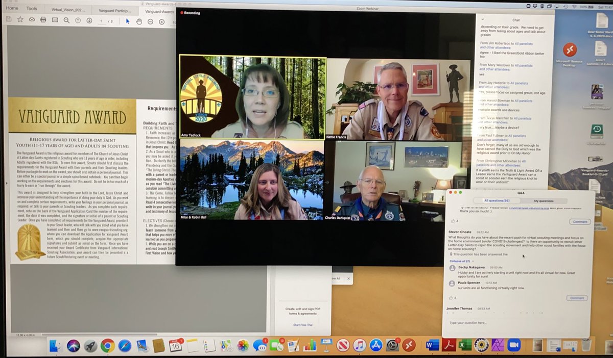 WardleGeoffrey's tweet photo. @LDSBSA is hosting a Vanguard International Scouting Association Little Philmont Vision 2020 Webinar this weekend providing guidance to LDS Scouters in organizing units, supporting youth and new religious emblems. #scouting https://t.co/h4bzYrzo9m
