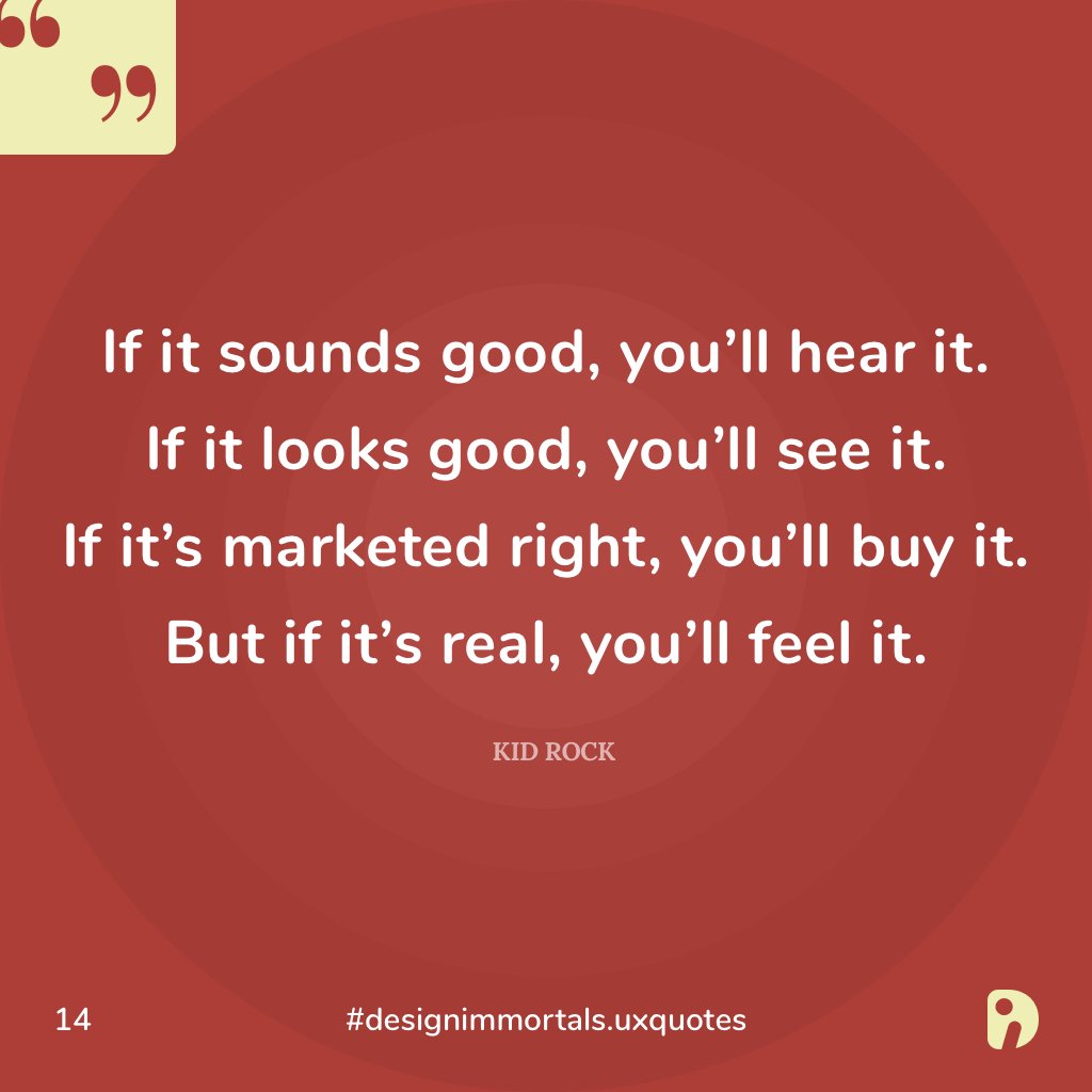 DesignImmortals's tweet image. 🌈 Though the reference is not design, this saying is so opt for every design solution we put out.
. 
#designprinciple #quote #usability #uxtips #uxquotes #uxdesign #designquote #designthinking #bestquotes #bestuxquote #uxinspiration #bestdesignquotes
