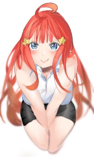 かまちさんがTwitterに投稿した中野五月(五等分の花嫁)のイラスト。