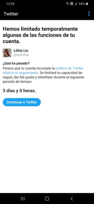 Jodido twitter, solo por querer seguir a las gente 😭😭 https://t.co/6C5BBSV31m