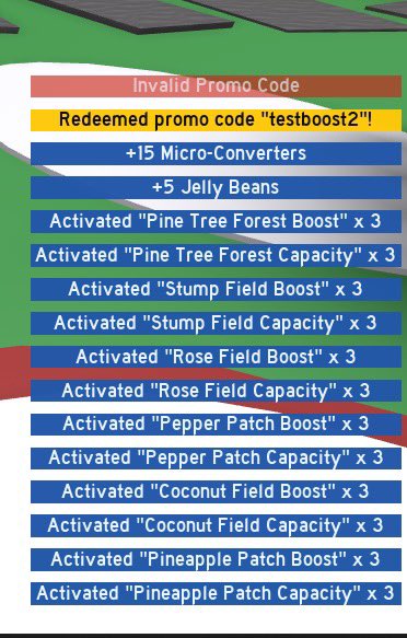 Bee Swarm Leaks on X: New Code: NewMic Gives: - Shy Bee Jelly x1 - Spider  Field Boost x3 - Field Dice x10 - Micro-Converters x10 - Diamond Egg x1 Bee  Swarm