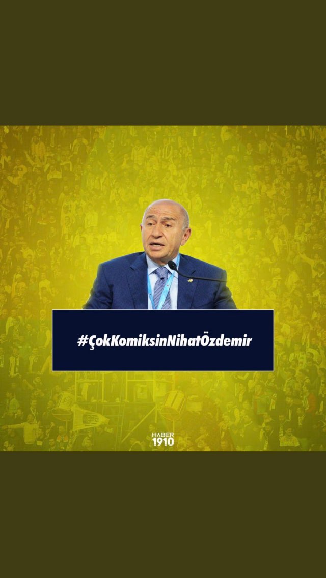 Ankaragücü'nü başka takımlarla karıştırmayın. Ankaragücü susmaz, Ankaragücü korkmaz, Ankaragücü mücadelenin peşini bırakmaz.

Bütün dünya önce can derken siz önce para diyenlerdensiniz. Kaybeden siz olacaksınız. #ÇokKomiksinNihatÖzdemir