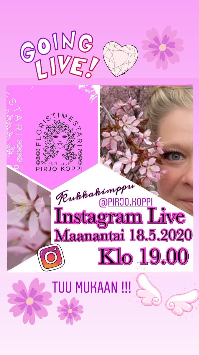 PKoppi's tweet photo. Instagram livelähetys kukkakimpun tekemisen merkeissä!
Maanantaina 18.5.2020 klo 19.00
#pirjokoppi #pirjokoppidesign #kukkasidontaatilauksesta #floristry #floristimestaripirjokoppi #flowerdesignschoolpirjokoppi #masterflorist #masterfloristpirjokoppi #espoo #finland https://t.co/RTfMzR6iDb