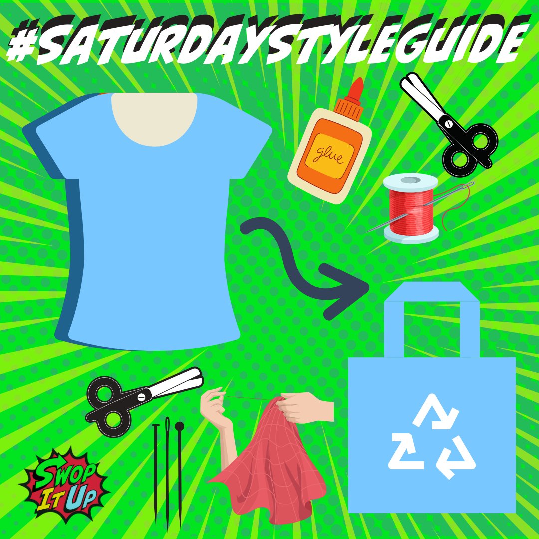 SwopItUp's tweet photo. Got an old t-shirt or two lying at the back of your wardrobe? 

If you're in need of a fresh idea on how to #repurpose old t-shirts, today's #SaturdayStyleGuide on our @SwopItUp insta page will show you how you can transform yours into a tote bag!

#upcycle #ecofashion #reuse https://t.co/xssgUWHXH0