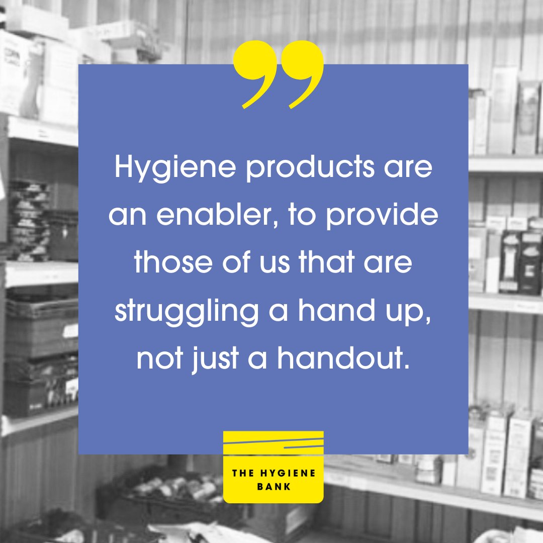 thehygienebank's tweet photo. Hygiene products are not just a handout but a hand up. These basics empower confidence, enabling people to take the necessary steps to move forward in their life. To make a donation or get involved go to the link in our bio. #Dignity #TheHygieneBank #HygienePoverty https://t.co/5Fe63nfn4S