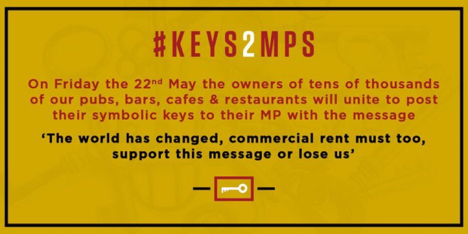 SteveCorbett64's tweet photo. Pubs are in trouble @JMarkDodds Pub companies must cancel rents #keys2mps publicans are handing their keys back next Friday @davemountford5 @unitetheunion @GMB_union @scullyp https://t.co/XOunOU7JoP