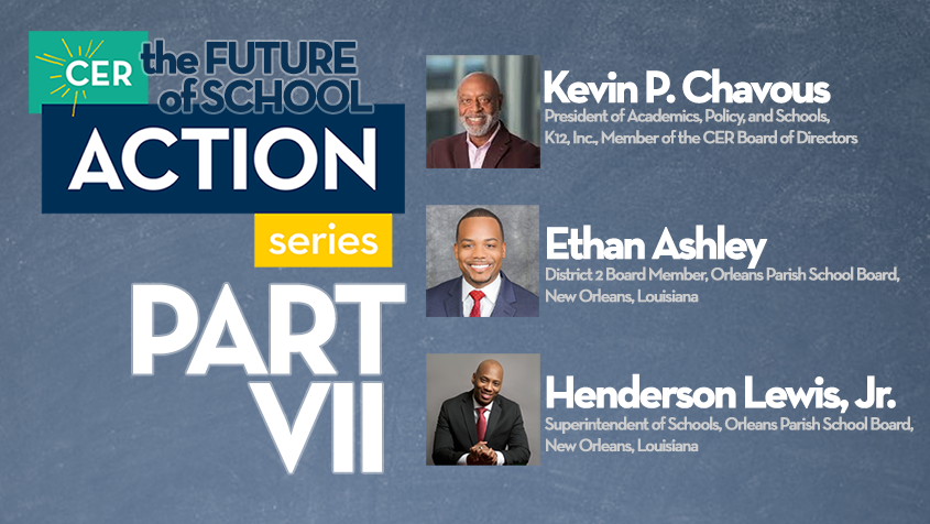 CER ACTION Series Webinars continue Tues. w/  <a href="/kevinpchavous/">Kevin P. Chavous</a>, <a href="/EthanCAshley/">Ethan Ashley</a>, @nolasupt - Hear unique perspectives you won't get elsewhere on #remotelearning, planning for #edu through crisis, current response measures; &amp; resources to help you get through: edreform.com/about/events/E…