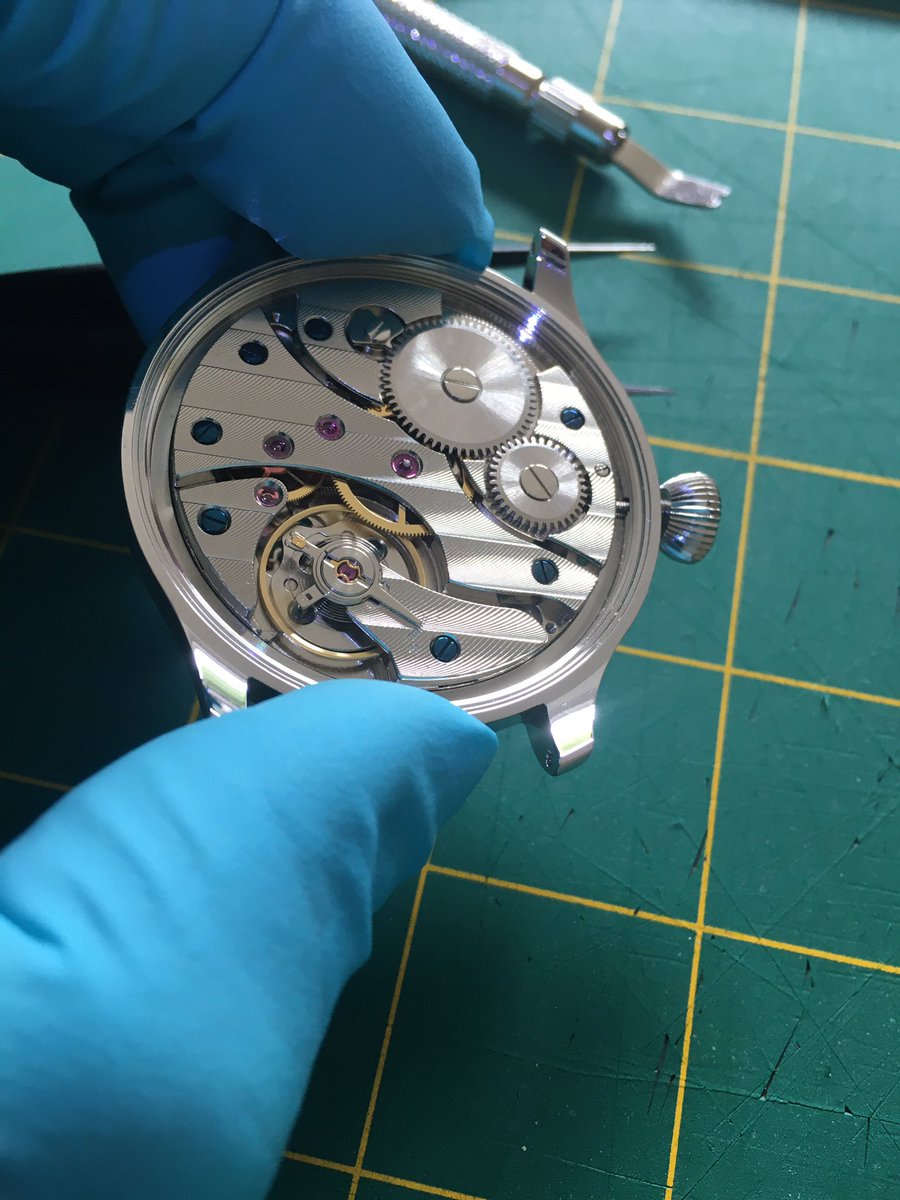 JohnRoy1e's tweet photo. Made me a watch! Just a kit bit pretty chuffed #lockdownmaking https://t.co/DGkI9b6eIZ