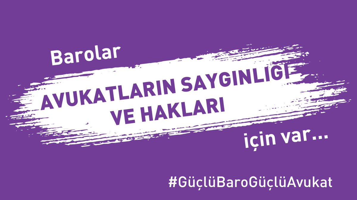 Siyasetin hukukla, yargıyla yatıp kalktığı bir ortamda; bunlar siyasetse, biz siyaset yapmaya devam edeceğiz!
#GüçlüBaroGüçlüAvukat