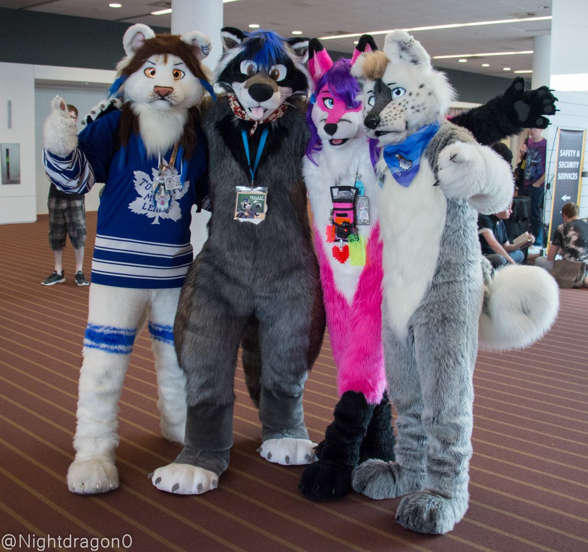 DolbyVixen's tweet photo. Just remember that we'll be back tonfull fluffing potential sooner than later!
(with @ClumzyLion @tealeafraccoon and @PepperMuzz )
📸= @nightdragon0
#furry #furryfandom #fursuit #fursuiter #fursuitanyday #fursuiting #anthrocon #AC2018 https://t.co/xbsQfuxaFD