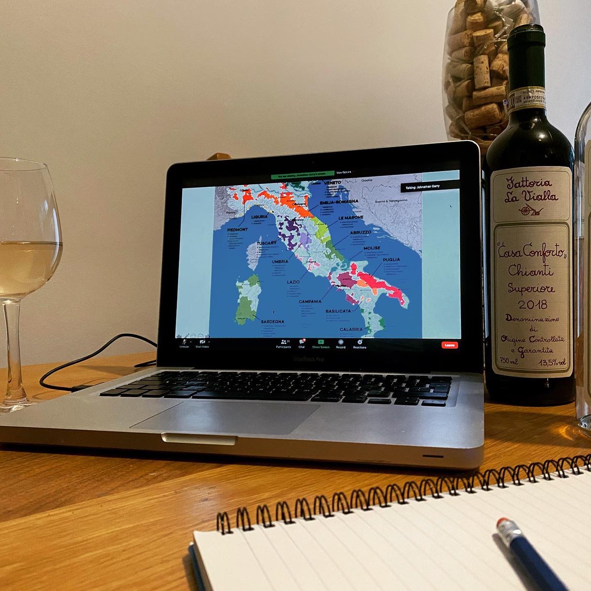 The_Sip_Advisor's tweet photo. A big thank you to @bacchuswinetas1 for inviting me to last nights virtually tasting. It was great to get insight to Fattoria La Vialla. Truly a unique and very informative tasting! The Nuberosa 2019 &amp; Case Conforto Chianti Superiore 2018 were both great wines! #organicwine https://t.co/QDOnsvOIHI