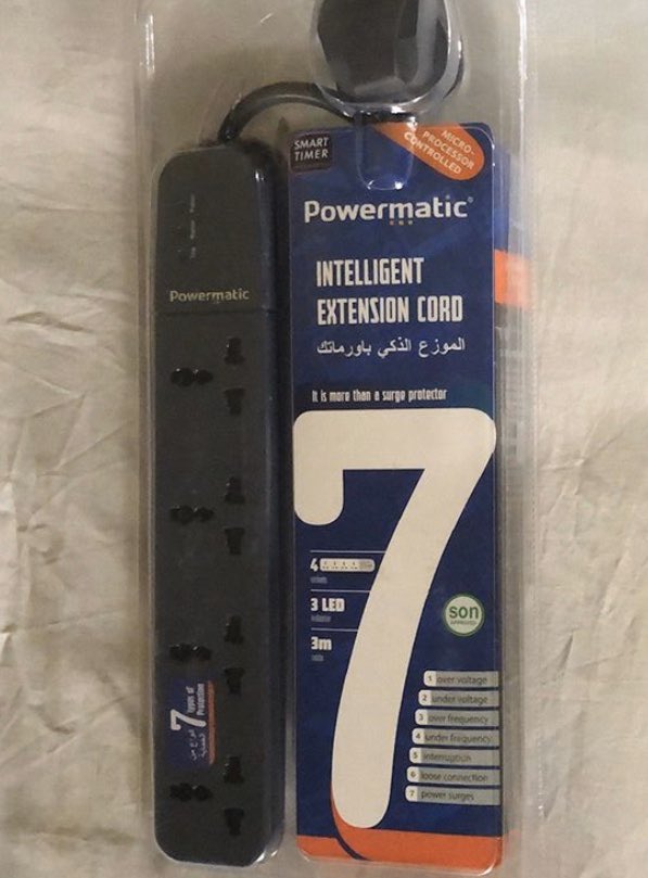 Sell_it2day's tweet image. Just bought that pricey new TV, Computer and/or phone? You need a superb surge protector to keep your electronics safe. ITEM: 4 way Powermatic Extension cable with 2 YEARS Warranty. CONDITION: Brand New. PRICE: 23k LOCATION: Lagos.  #RelocationSale #DiscountsInLagos #ItemsForSale