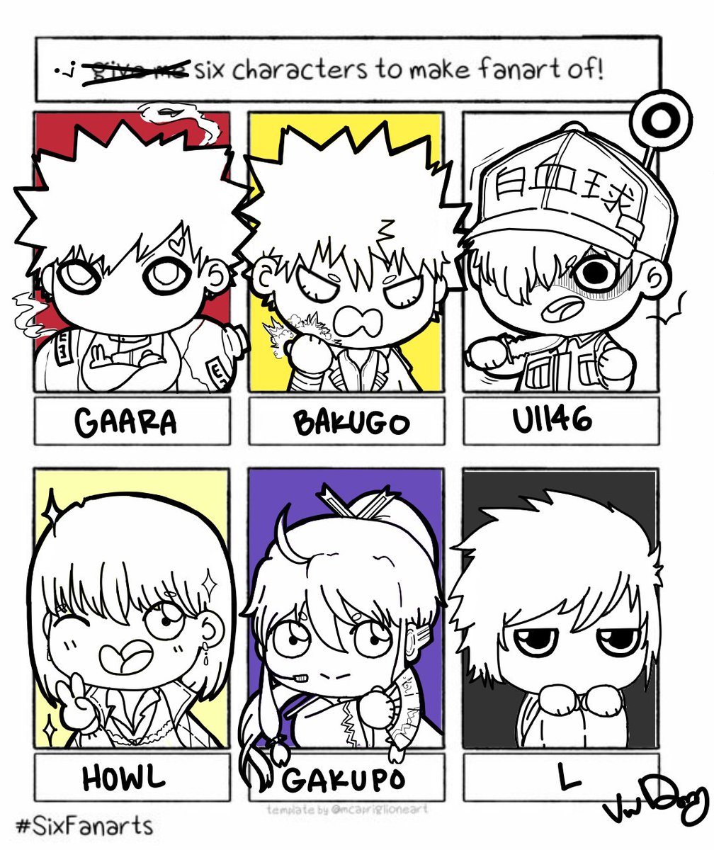 melonbao's tweet photo. seems i have a type lol #sixfanartchallenge #SixFanarts https://t.co/xFjzBLZv4I