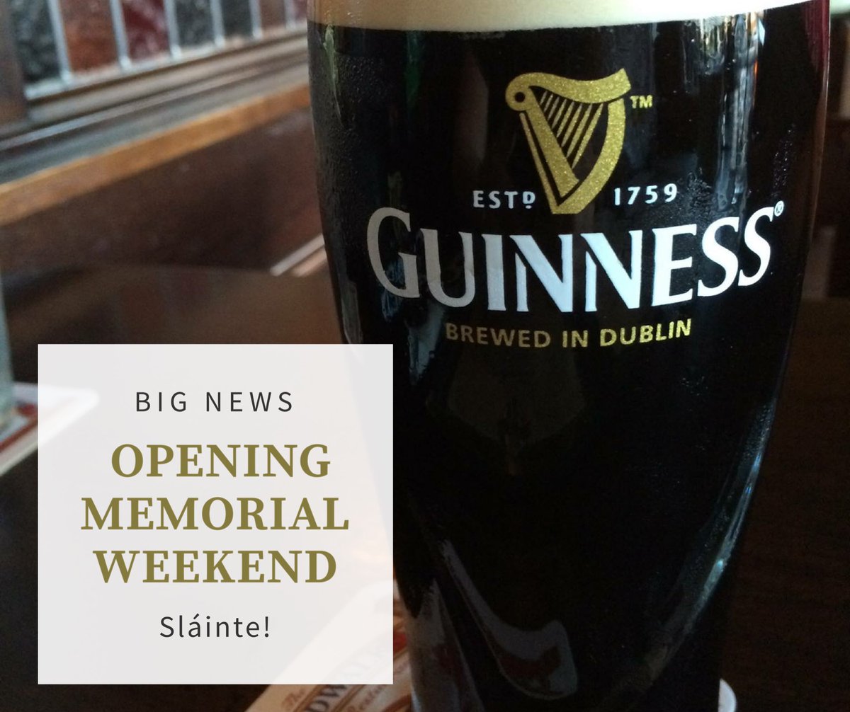 We are so excited to OPEN Memorial Weekend! It’s been so long! We are working hard and know it’s so important to make sure you and our staff are comfortable and feel safe! Detailed hour to come! Sláinte! ☘️ #PiB #putinbay #lakeerie #exploreohio #lakeerieove