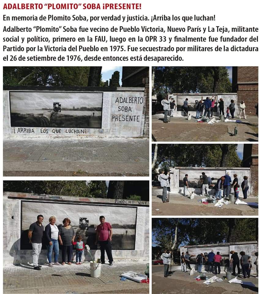 plomitobastion's tweet photo. Homenaje a Plomito.
Agradecemos infinitamente a los que lo hicieron posiible.
Seguimos su lucha y su legado de brindarnos hacia el otre.
#Plomito
#MarchadelSilencio2020
#MemoriaVerdadyJusticia https://t.co/XlQMucLAx3